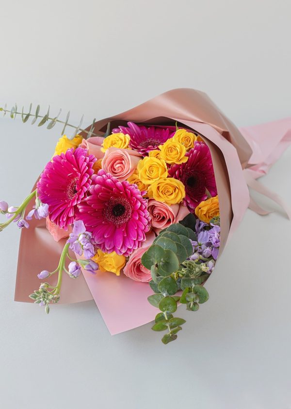 Ramo de Gerberas y Alhelies